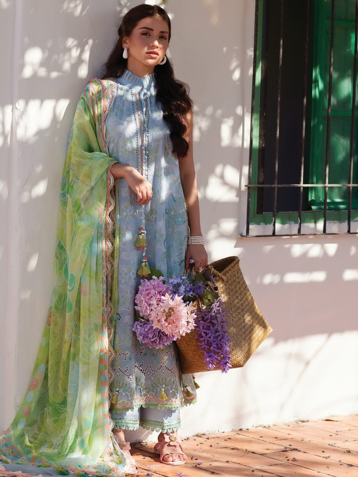 Sienna Sky Blue |  Farah Talib Aziz  | Luxury Lawn Collection Unstitched 2026