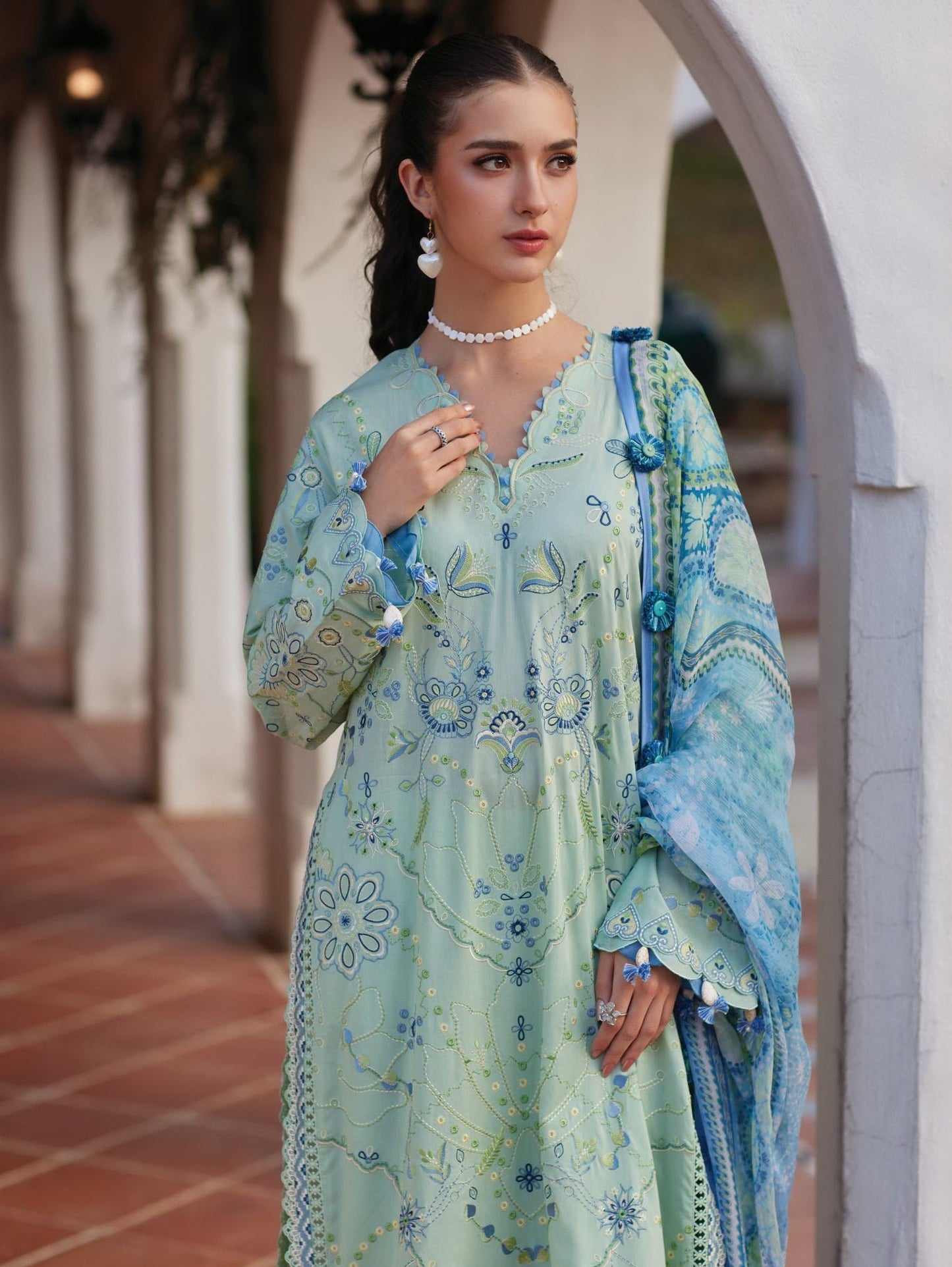 Marcia Mint |  Farah Talib Aziz  | Luxury Lawn Collection Unstitched 2026