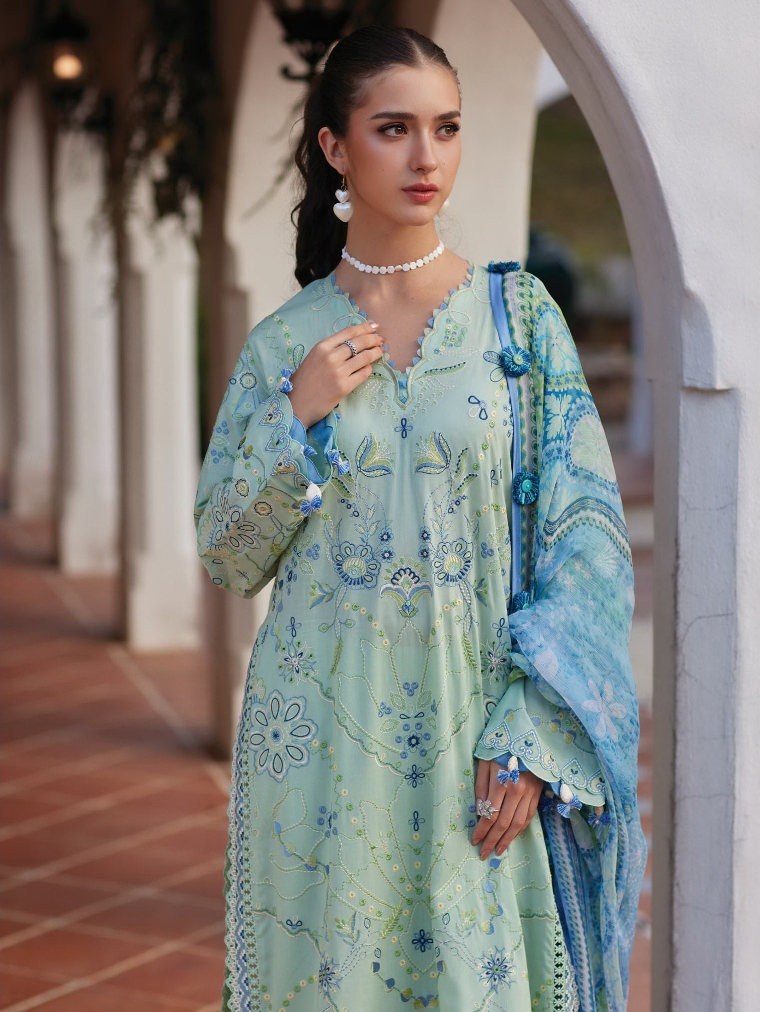 Marcia Mint |  Farah Talib Aziz  | Luxury Lawn Collection Unstitched 2026