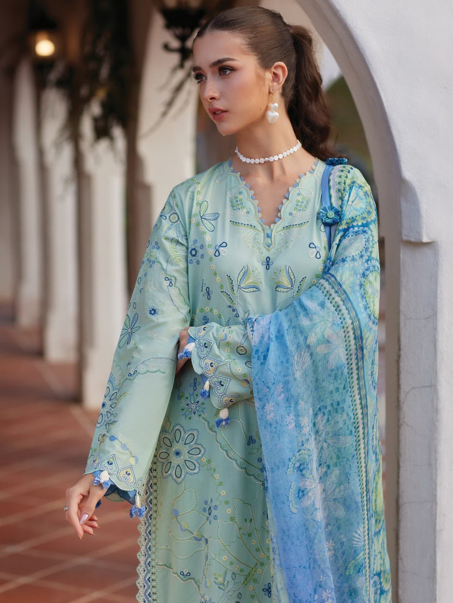 Marcia Mint |  Farah Talib Aziz  | Luxury Lawn Collection Unstitched 2026
