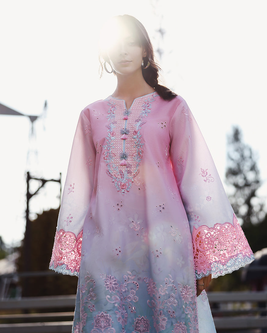 Faint Blossom | Mushq | Solace Ombre Chikankari Collection 2026