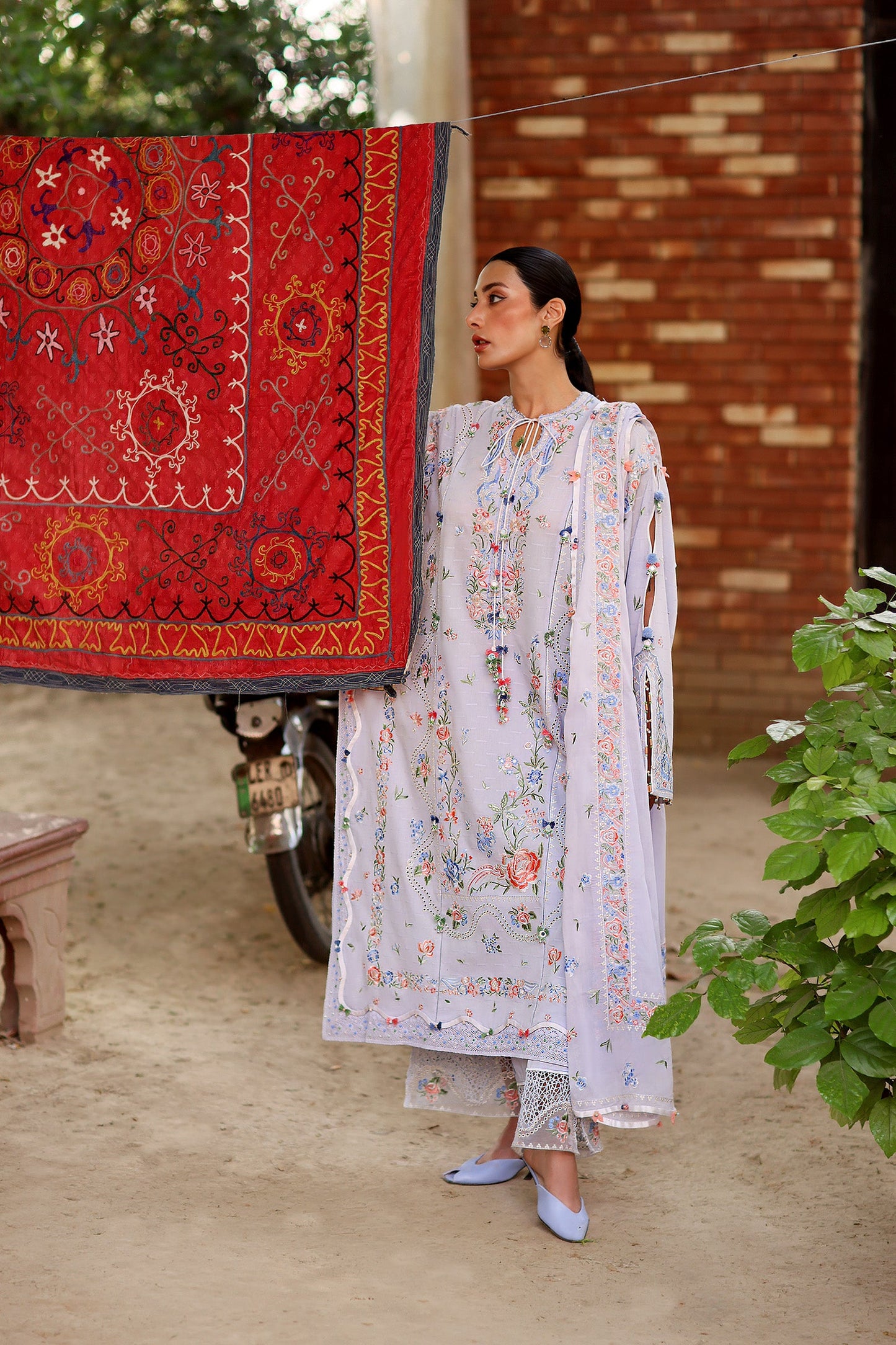 PERIWINKLE MUSE (ZF26-11) | Zaha |  Wild Flower Festive Lawn Collection 2026