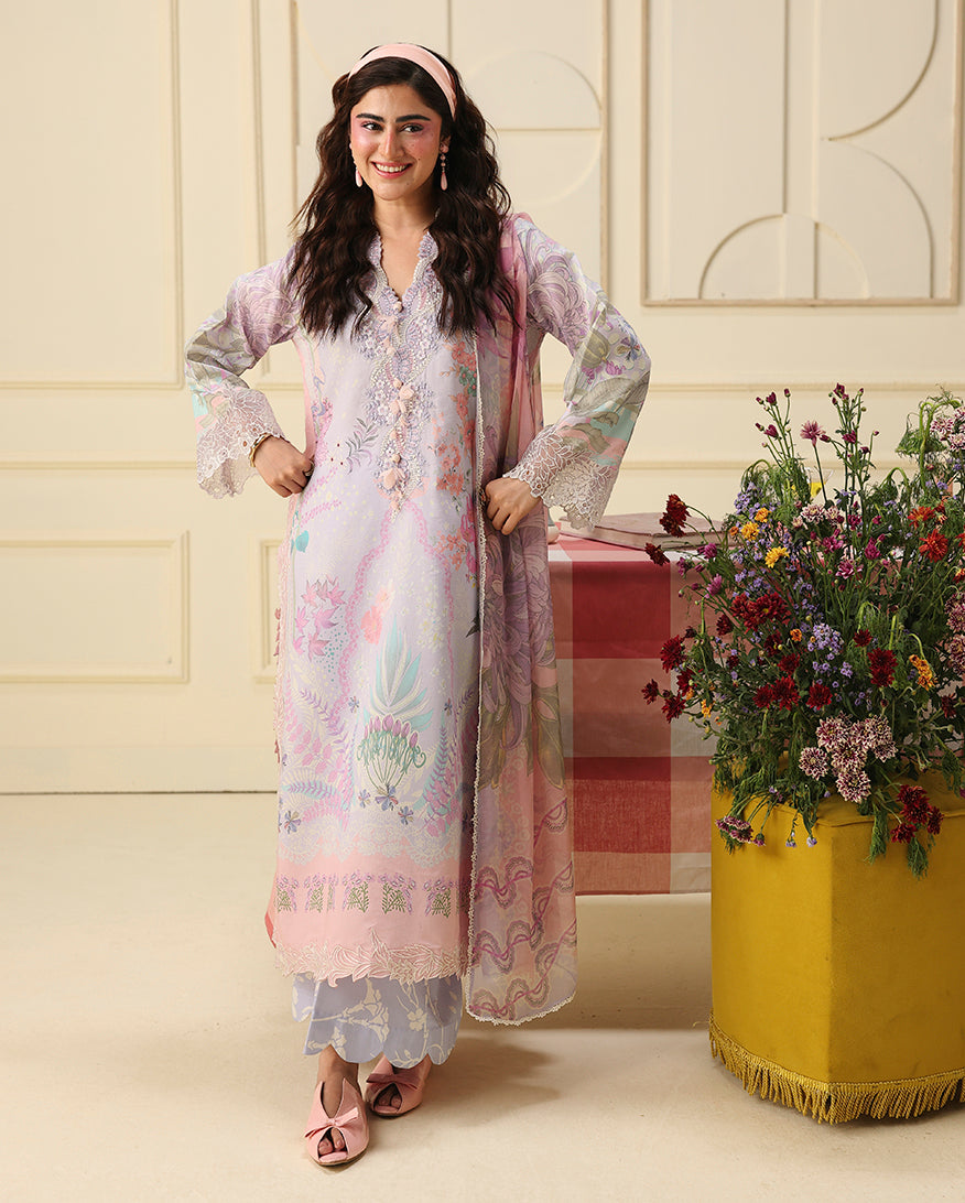 Flora Amour | Mushq | Soleil Prints Lawn collection 2026