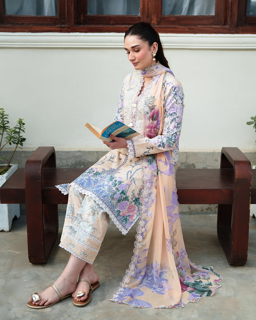 Gentle Breeze | Roheenaz | Whispered Florals Lawn Unstitched Collection 2026