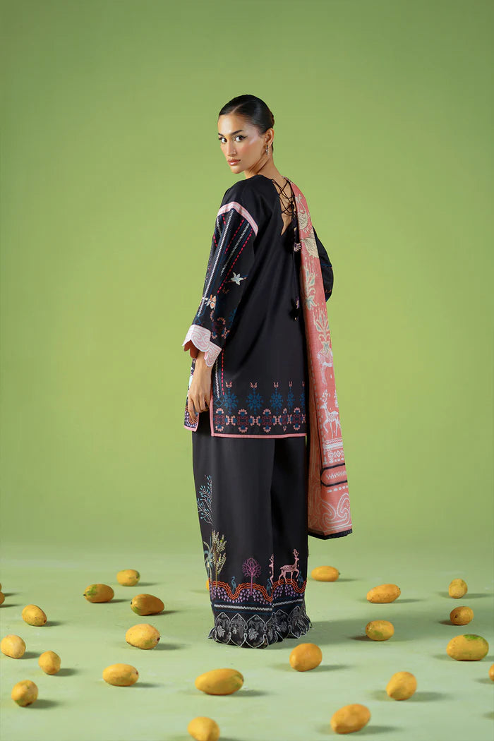 CITY BLOOM – JPU25-04 | Saira Rizwan | Joolie Prints Cambric Intermix Collection 2025