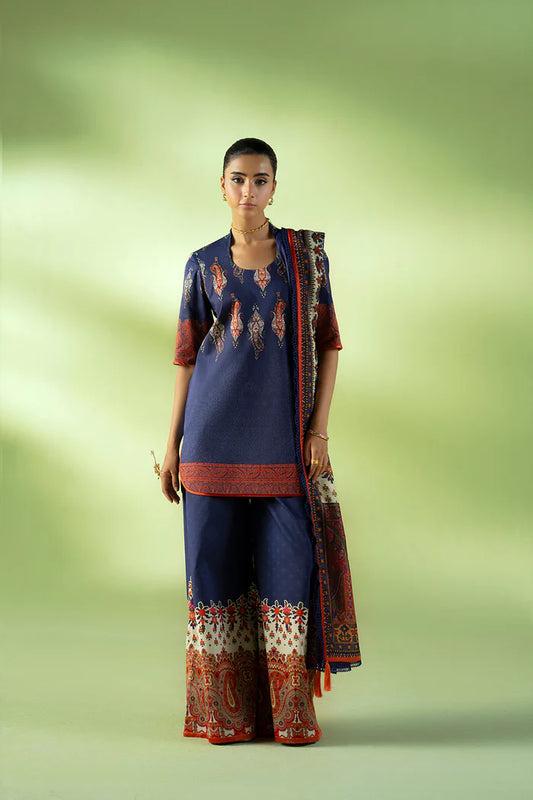 CLOUD NINE – JPU25-02 | Saira Rizwan | Joolie Prints Cambric Intermix Collection 2025