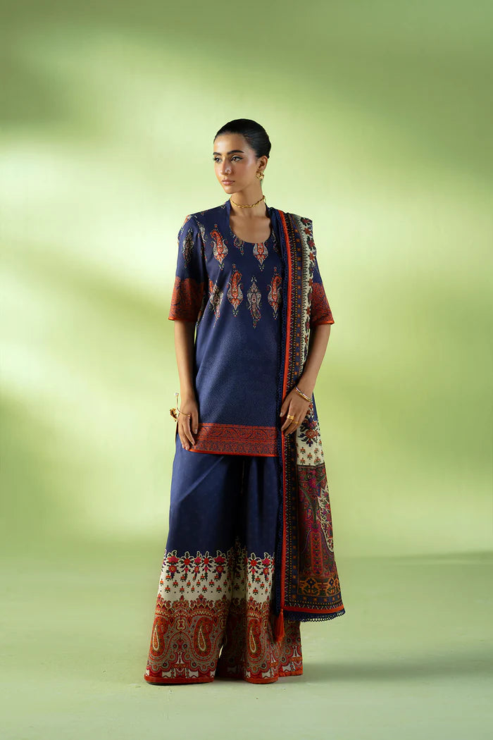 CLOUD NINE – JPU25-02 | Saira Rizwan | Joolie Prints Cambric Intermix Collection 2025