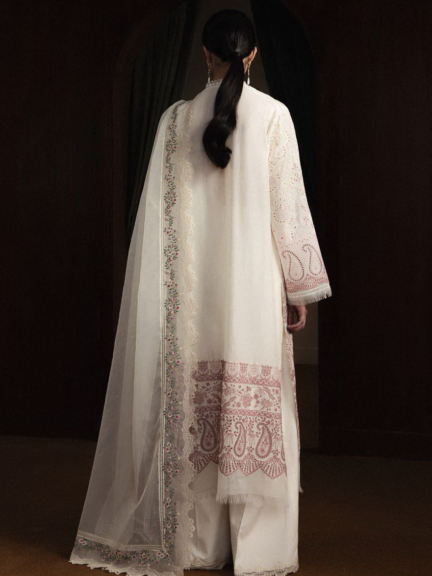 D-12 HOSHIMI |  Zara Shahjahan  | Satori Luxury Lawn Collection Unstitched 2026