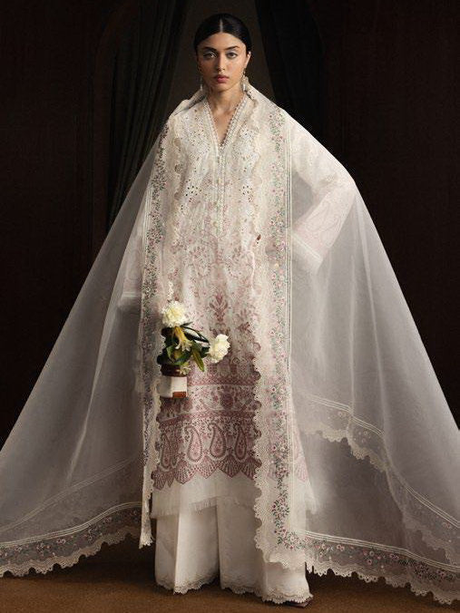 D-12 HOSHIMI |  Zara Shahjahan  | Satori Luxury Lawn Collection Unstitched 2026