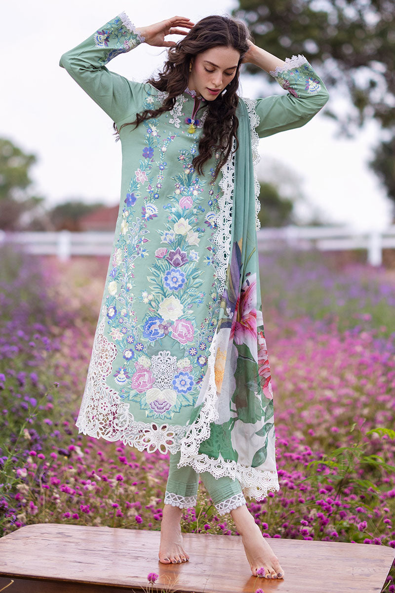 BRIMSTONE | Mushq | Hemline The Secret Garden Luxury Lawn 2024