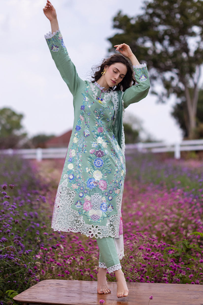 BRIMSTONE | Mushq | Hemline The Secret Garden Luxury Lawn 2024