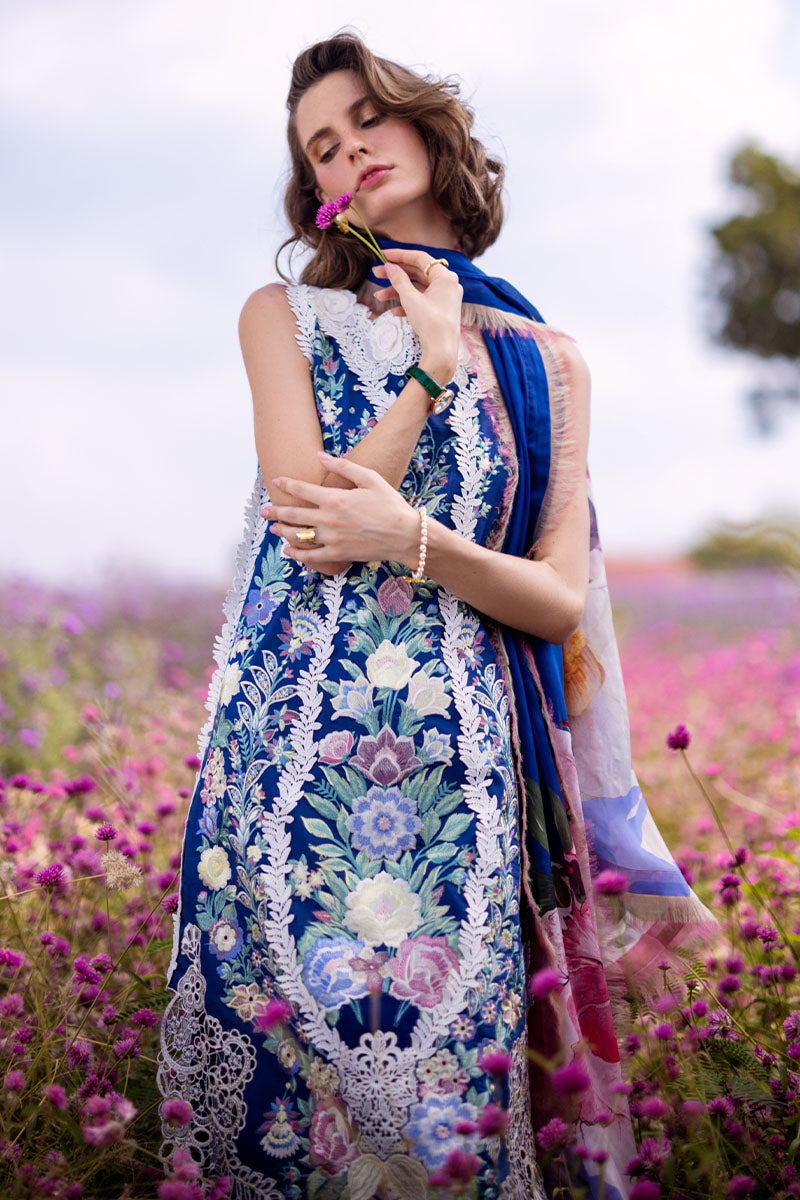 BLUE MORPHO | Mushq | Hemline The Secret Garden Luxury Lawn 2024