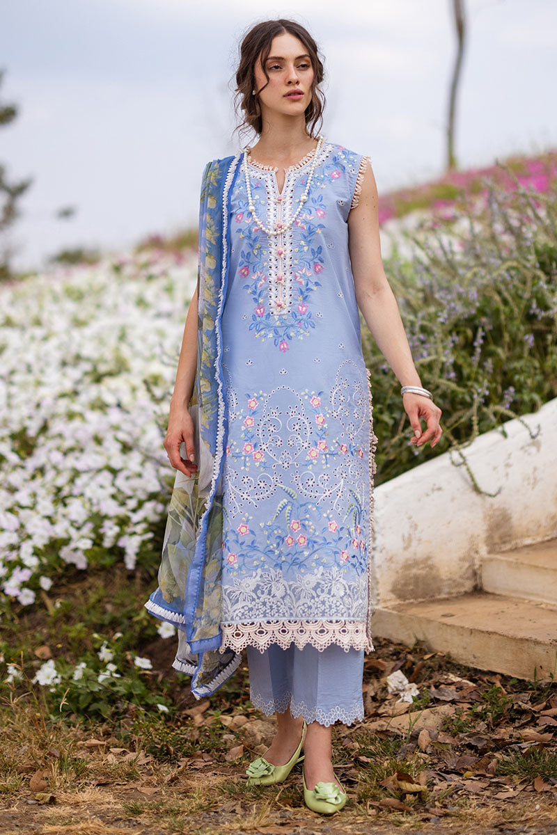 MYOSOTIS | Mushq | Hemline The Secret Garden Luxury Lawn 2024