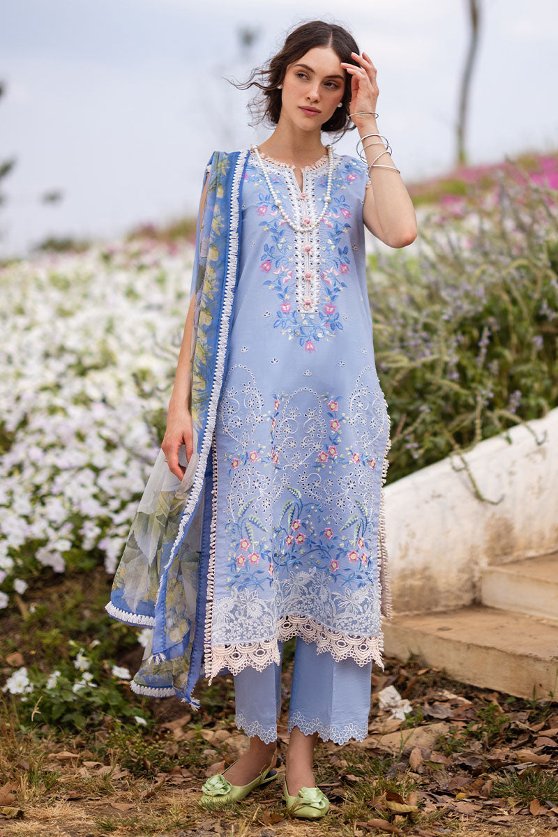 MYOSOTIS | Mushq | Hemline The Secret Garden Luxury Lawn 2024