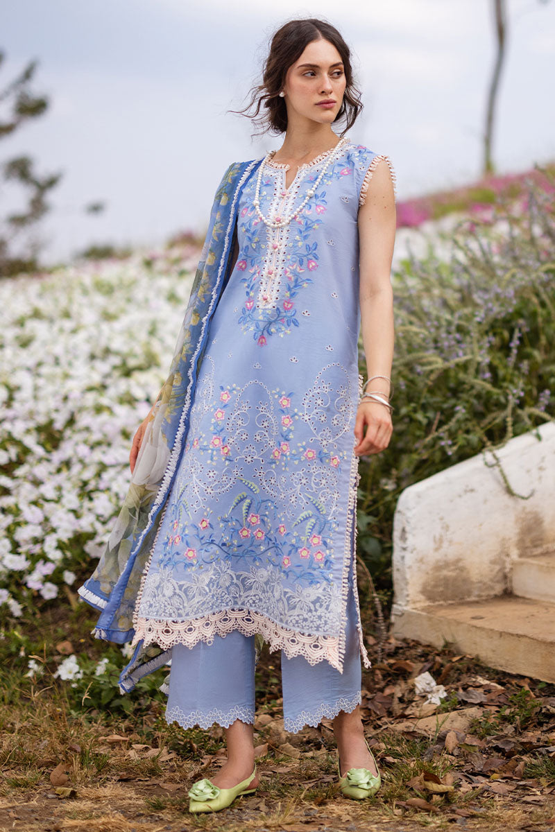 MYOSOTIS | Mushq | Hemline The Secret Garden Luxury Lawn 2024