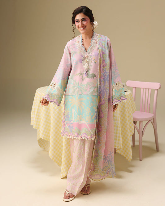 Honey Petal | Mushq | Soleil Prints Lawn collection 2026