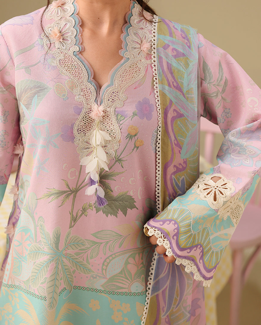 Honey Petal | Mushq | Soleil Prints Lawn collection 2026
