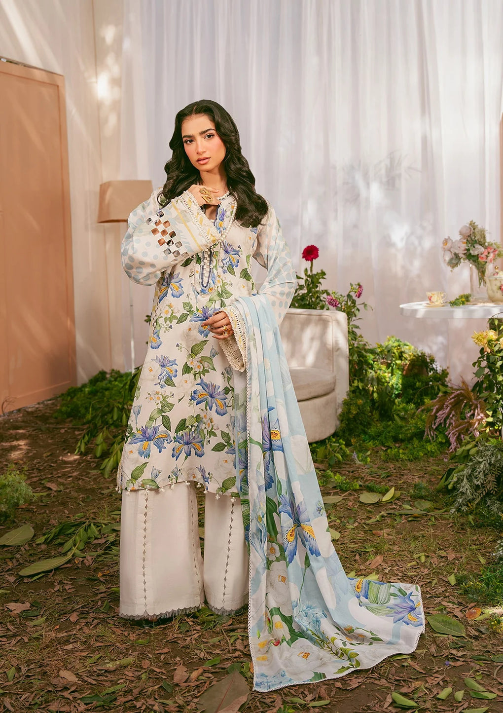 EPS-6A IVORY PETALS | Elaf Prints Volume 2 | 2025