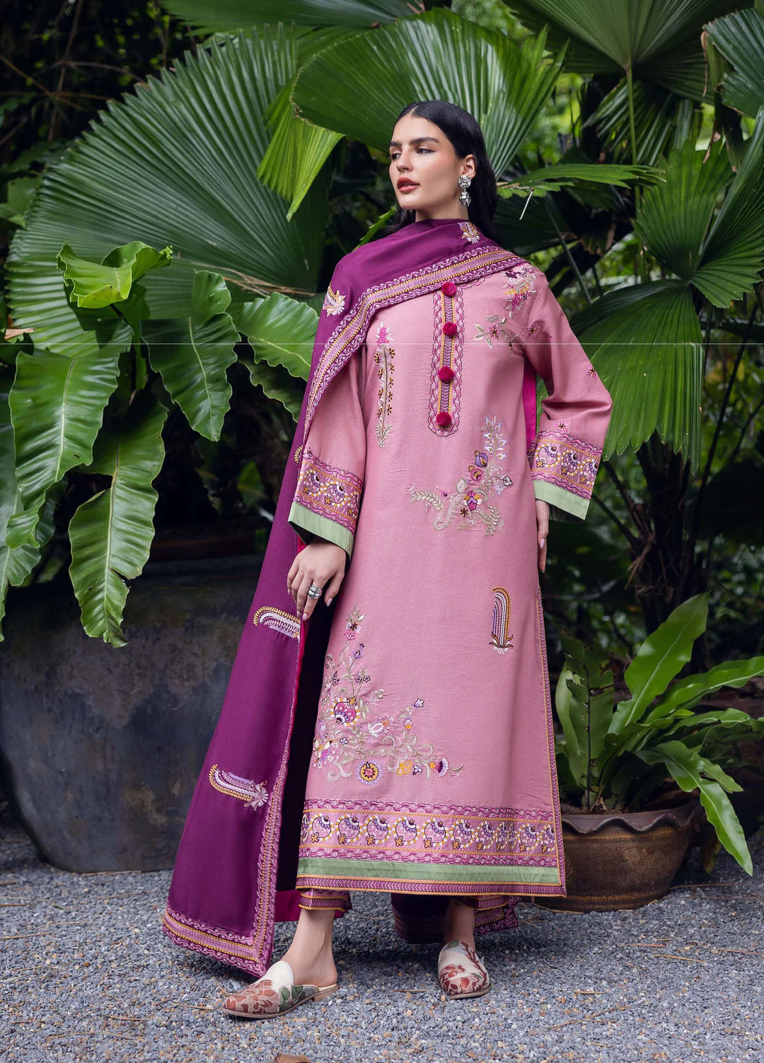 OPAL GLEAM | Mushq | Symphony Hemline Karandi Winter Collection 2025