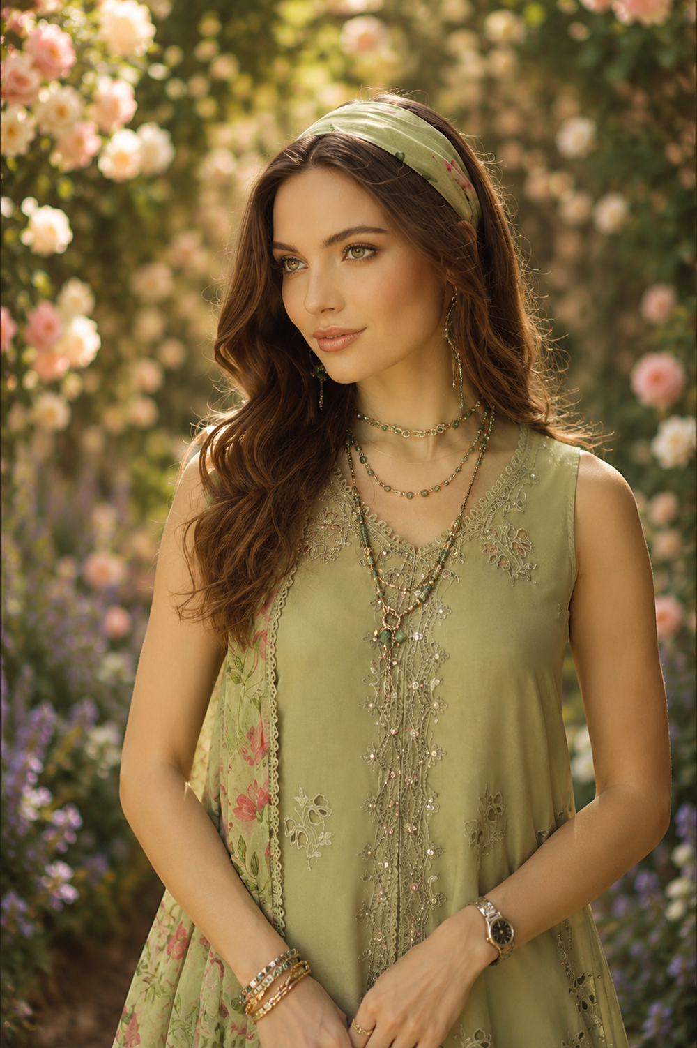 D12 – Mint Reverie | Saadia Asad | Noor Eid Luxury Printskhas Collection 2026