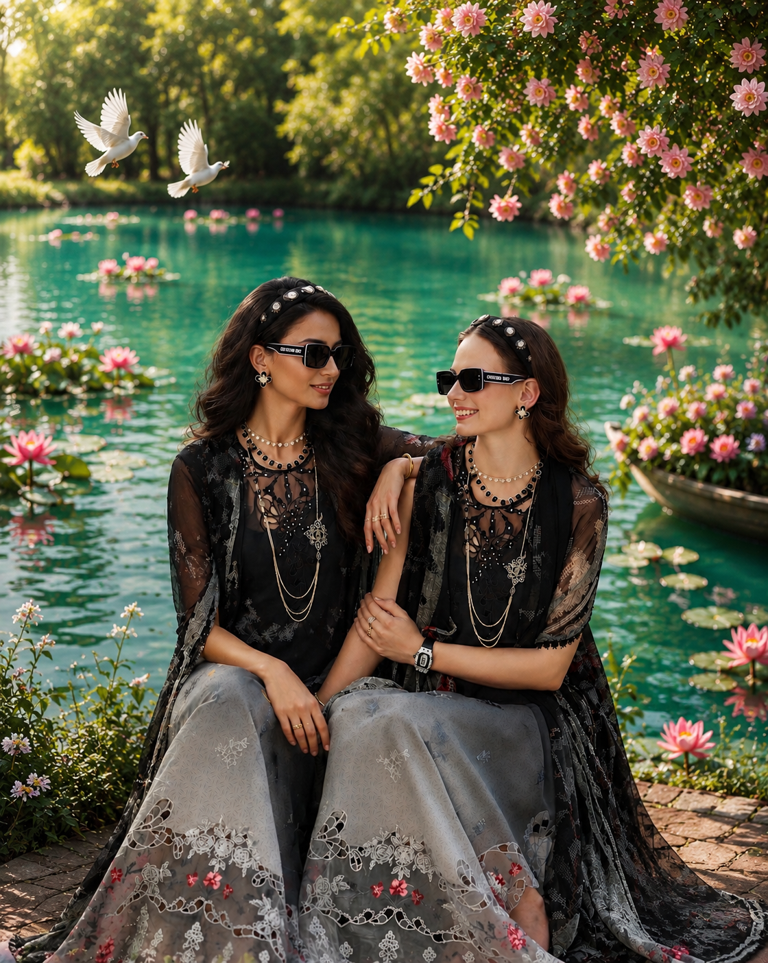 D5 – Midnight Smoke | Saadia Asad | Noor Eid Luxury Printskhas Collection 2026