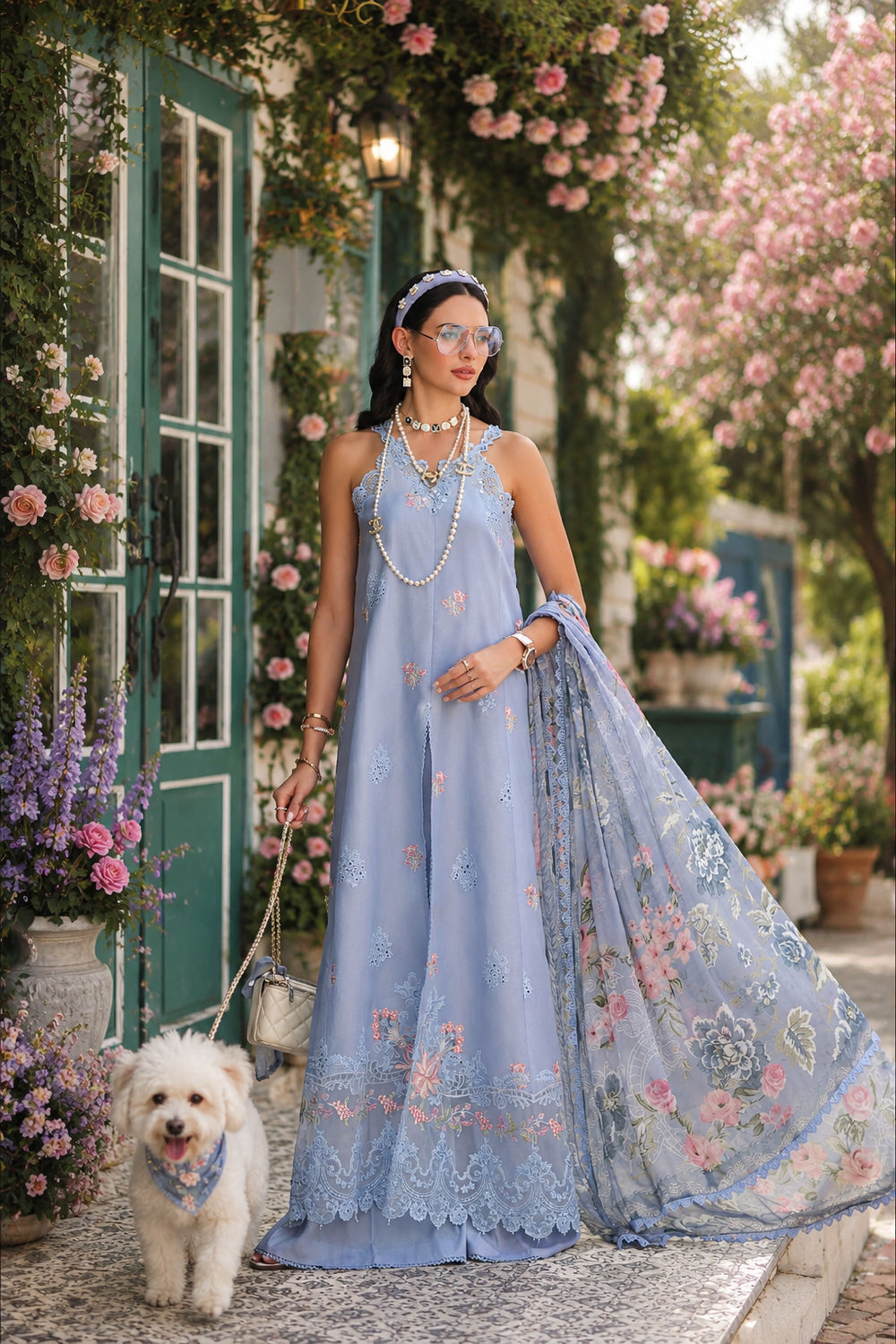 D1 – Frozen Mist | Saadia Asad | Noor Eid Luxury Printskhas Collection 2026