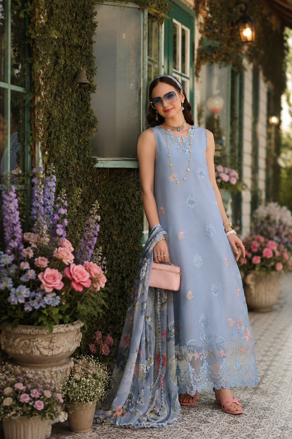 D1 – Frozen Mist | Saadia Asad | Noor Eid Luxury Printskhas Collection 2026