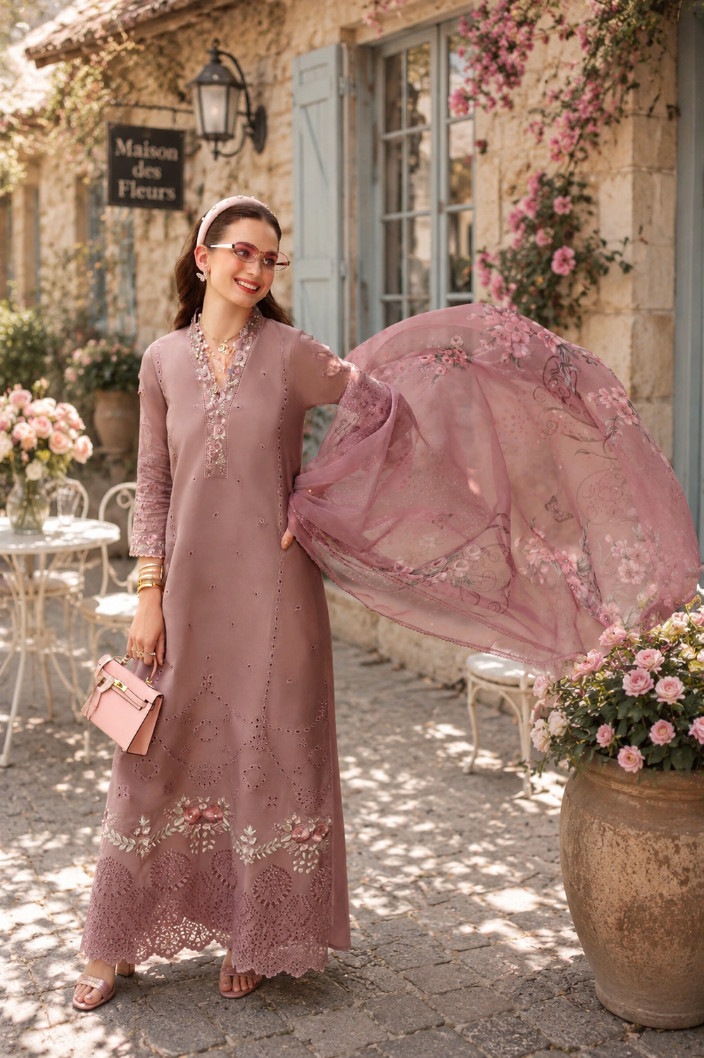 D3 – Rose Éclat | Saadia Asad | Noor Eid Luxury Printskhas Collection 2026