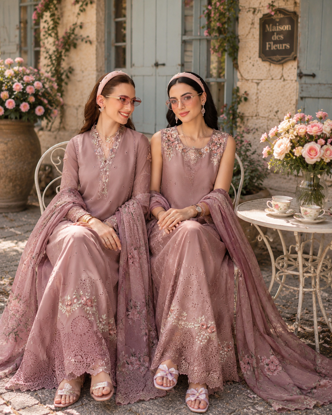 D3 – Rose Éclat | Saadia Asad | Noor Eid Luxury Printskhas Collection 2026