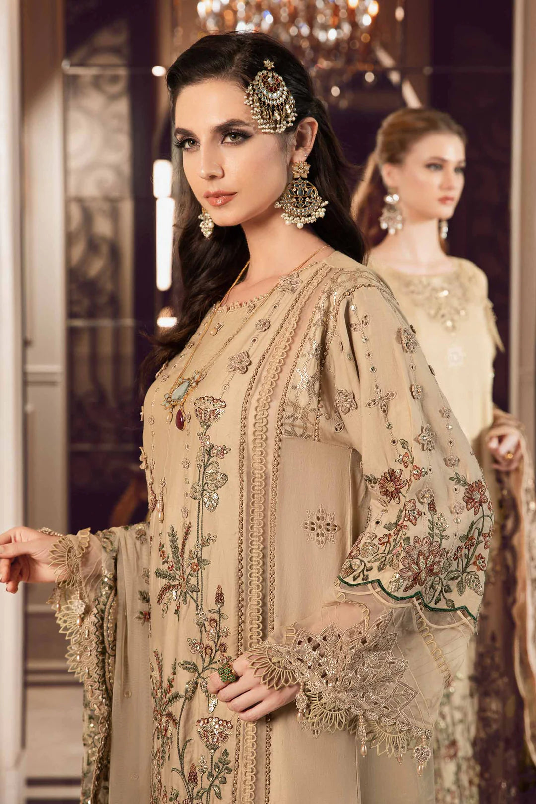Beige - CST - 712 | Maria B | Sateen Collection 2023