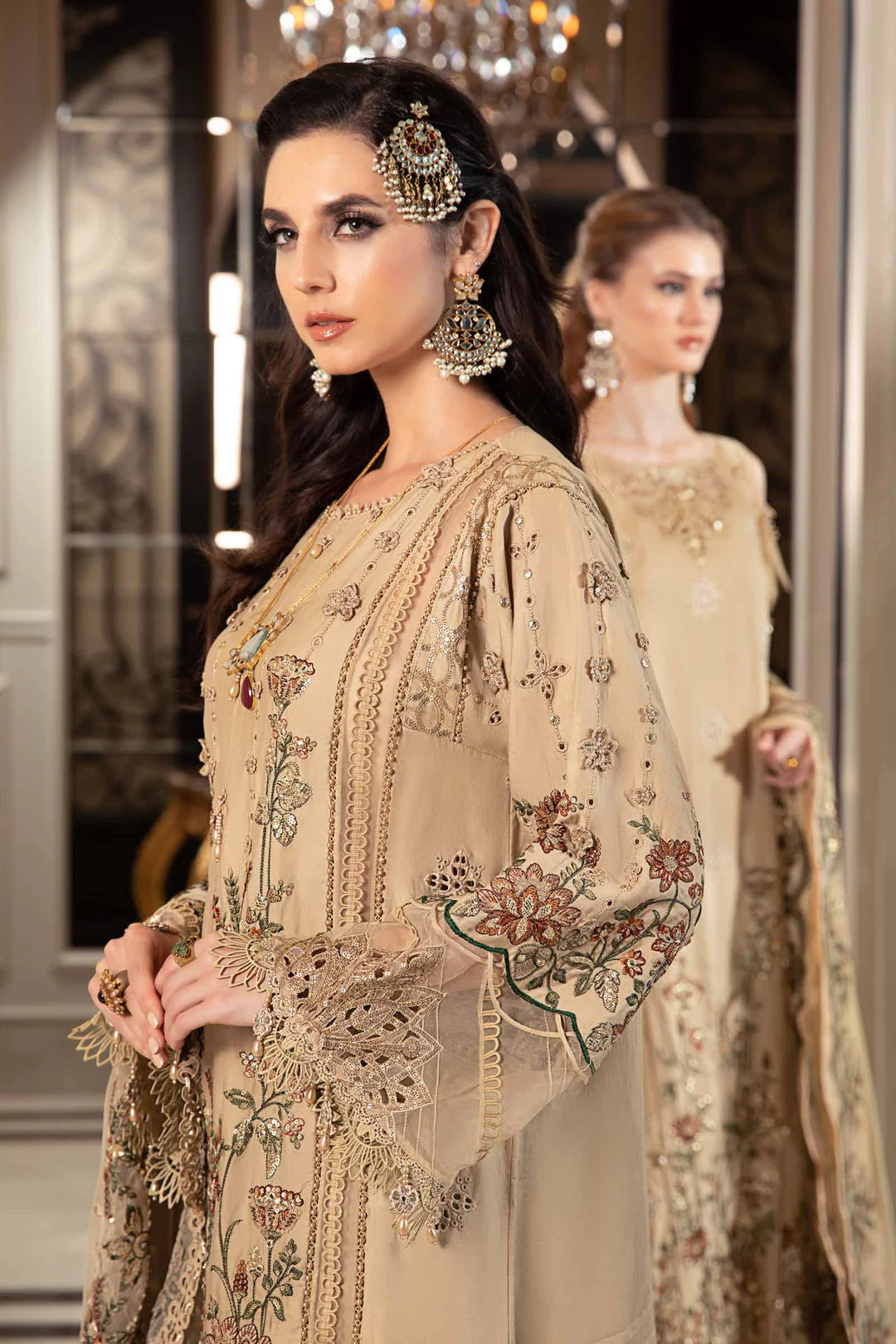 Beige - CST - 712 | Maria B | Sateen Collection 2023