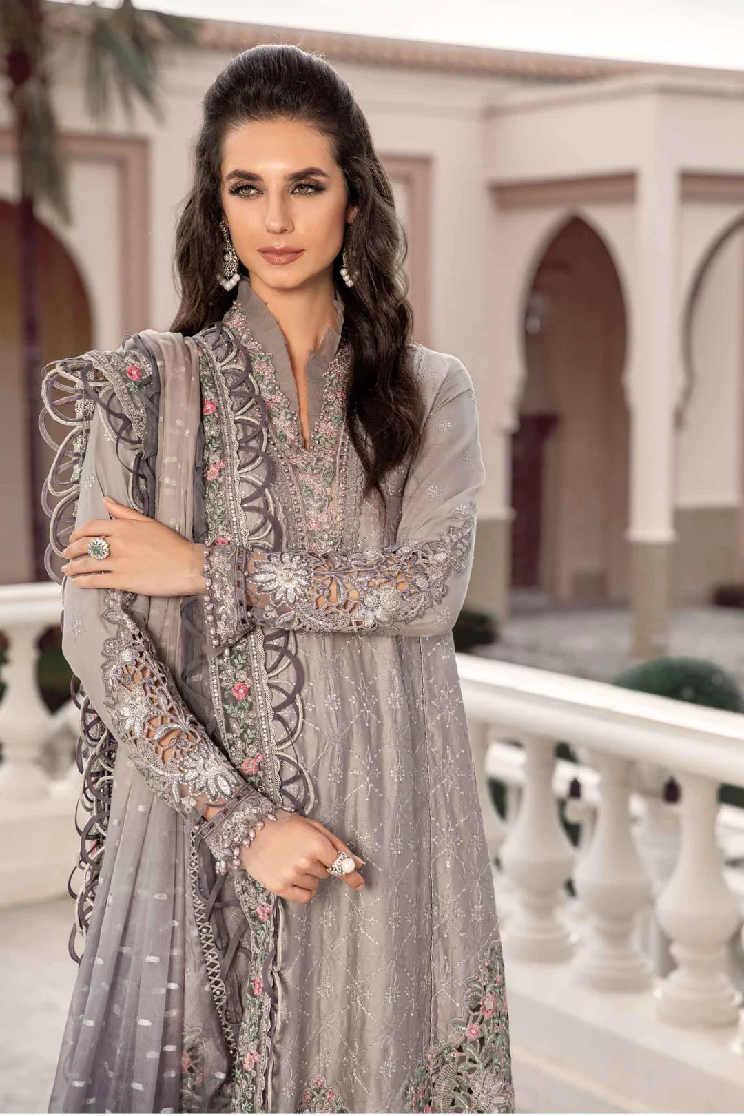 Grey - CST - 707 | Maria B | Sateen Collection 2023
