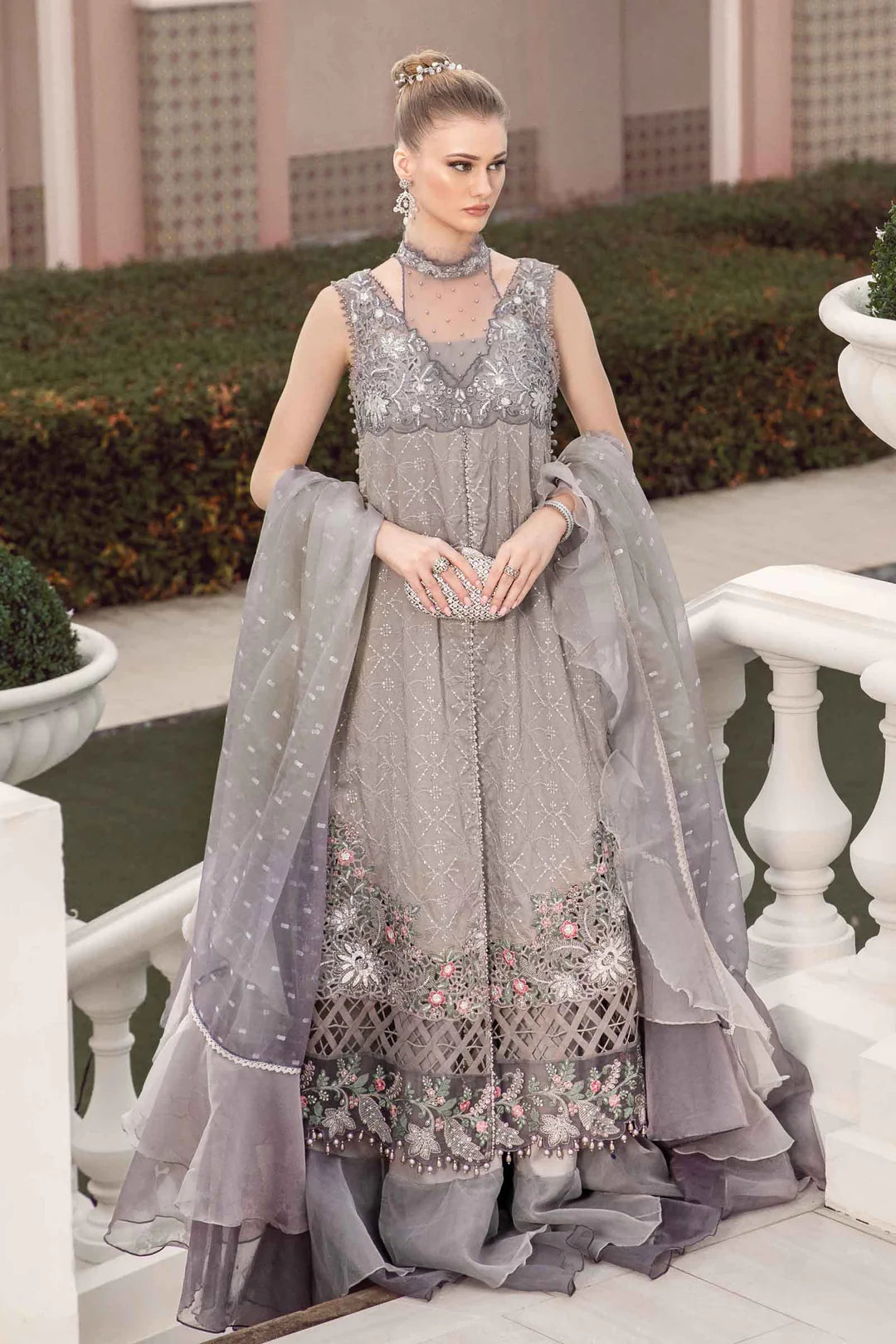 Grey - CST - 707 | Maria B | Sateen Collection 2023