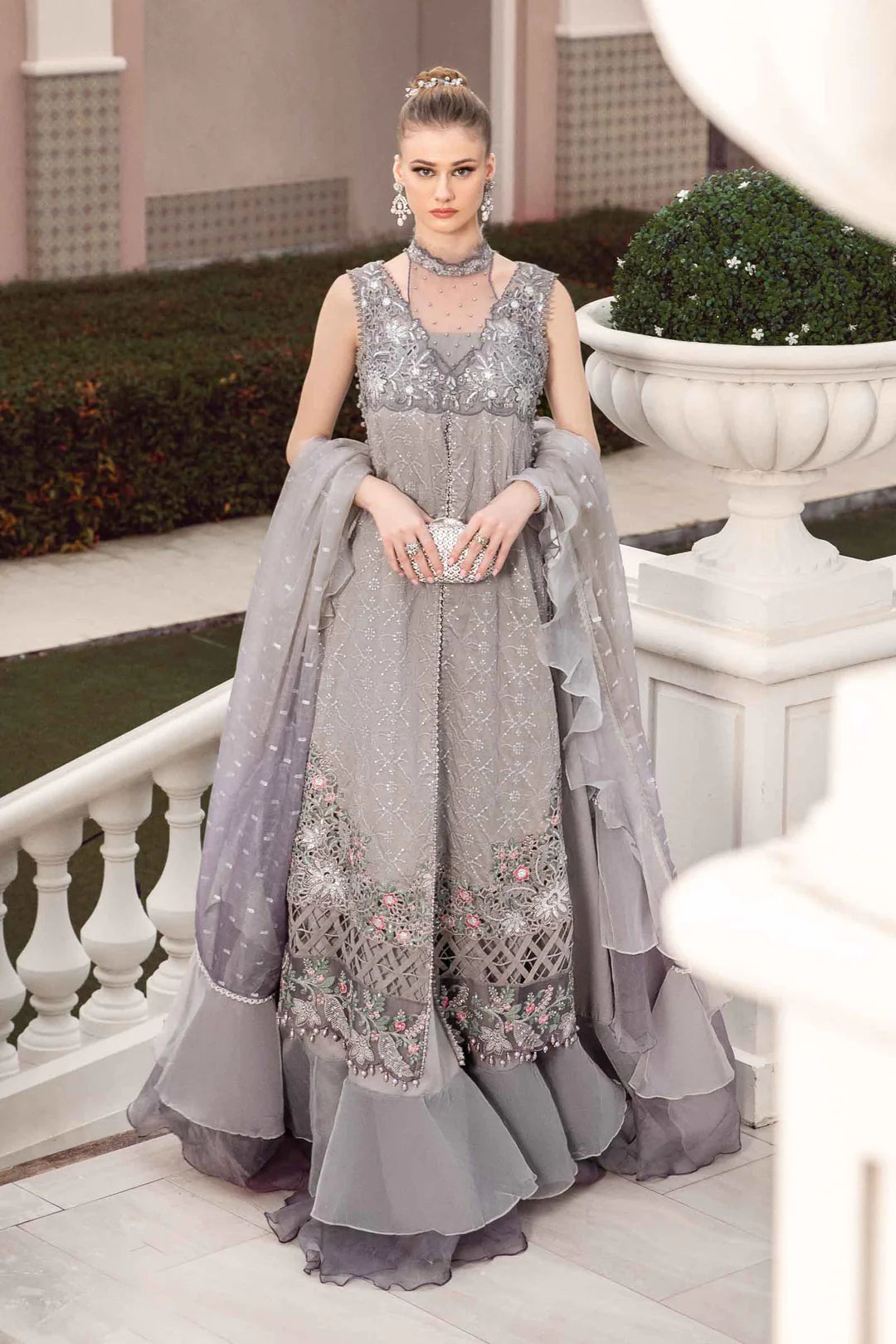 Grey - CST - 707 | Maria B | Sateen Collection 2023