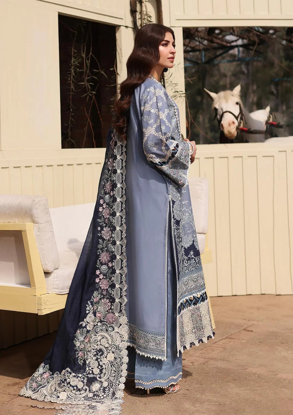 KFL - 4 - Kinza | Kahf | Luxury lawn Collection 2024