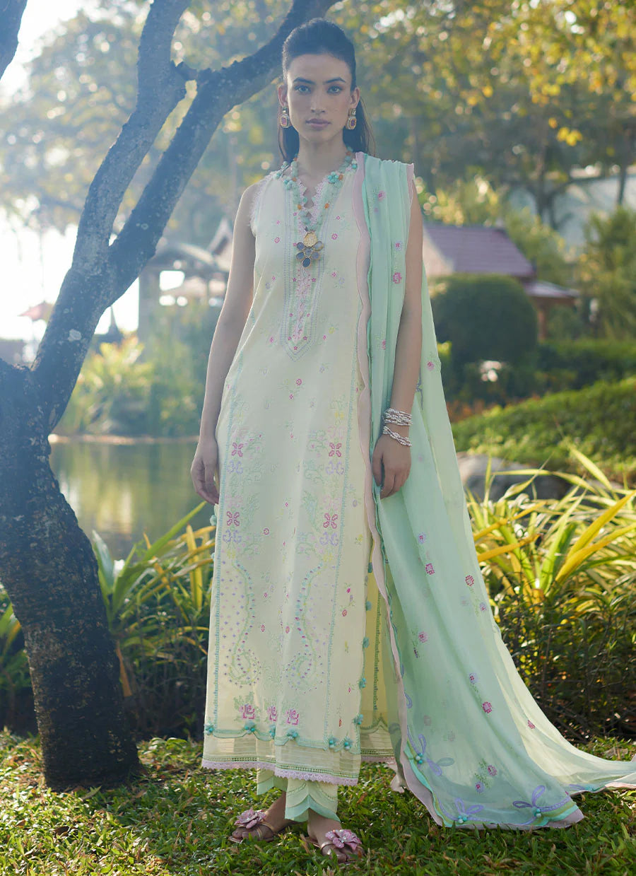 Vaia Yellow | Farah Talib Aziz | Suay Luxury lawn Collection 2024