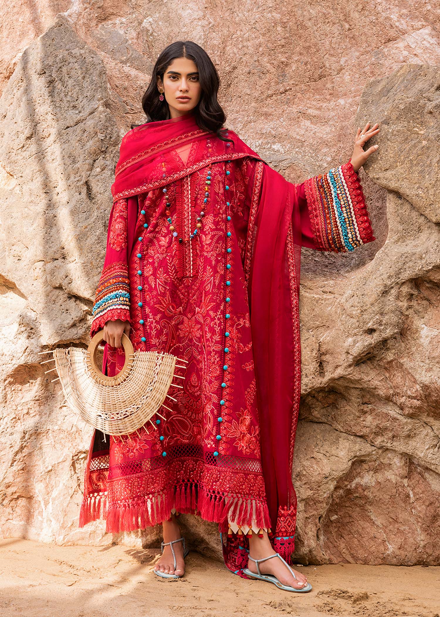 Elaheh B | Sadaf Fawad Khan | Siraa Luxury Lawn 2024 – Ayat B Wardrobe