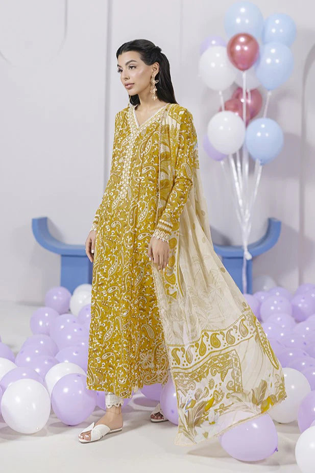 EM-10 (B) ADELE | Qalamkar | Qprints Lawn Volume 2 2025