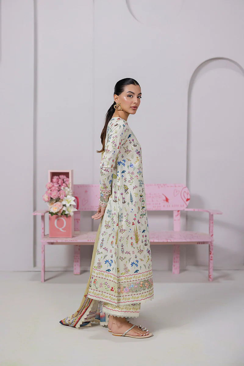 EM-09 (А) HAZEL | Qalamkar | Qprints Lawn Volume 2 2025