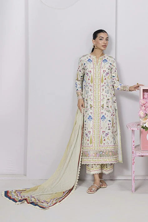 EM-09 (А) HAZEL | Qalamkar | Qprints Lawn Volume 2 2025