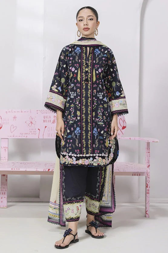 EM-09 (B) PAIGE | Qalamkar | Qprints Lawn Volume 2 2025
