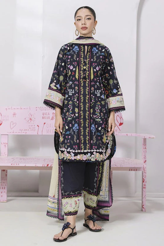 EM-09 (B) PAIGE | Qalamkar | Qprints Lawn Volume 2 2025