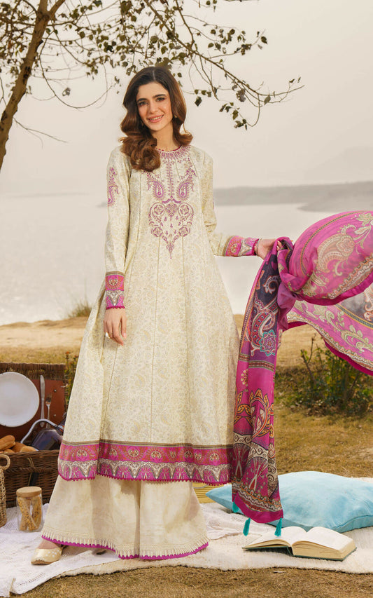 IRSA-U141M016 | Asifa & Nabeel | Meraki Summer Lawn Vol 1 2024