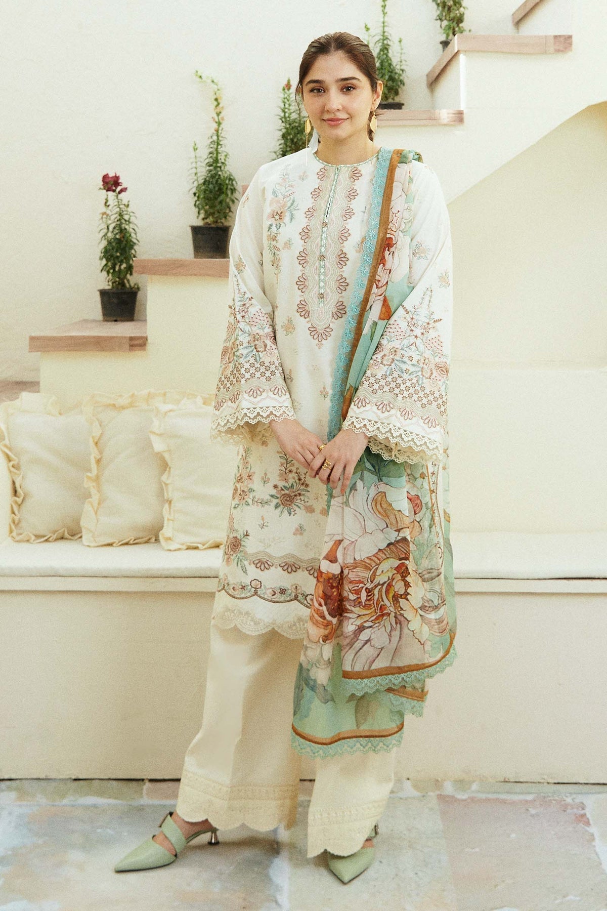 IVORY-D10 | Zara Shahjahan | Coco Lawn Eid Edit 2024