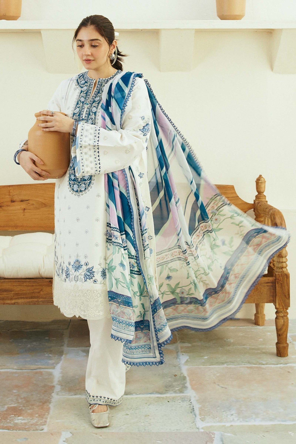 IVORY-D4 | Zara Shahjahan | Coco Lawn Eid Edit 2024