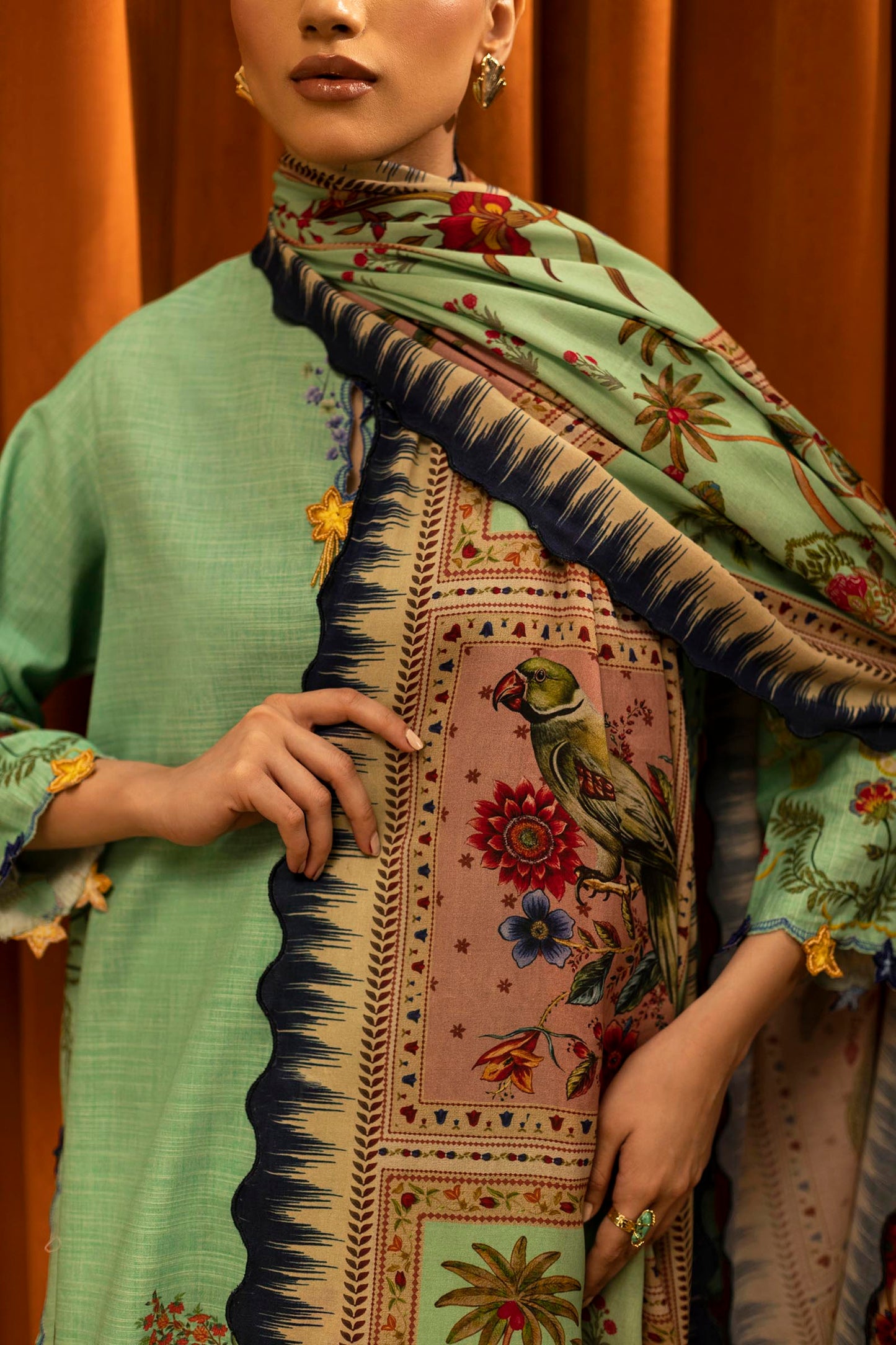 M253-04B-3CY | Sana Safinaz Muzlin Winter Collection 2025