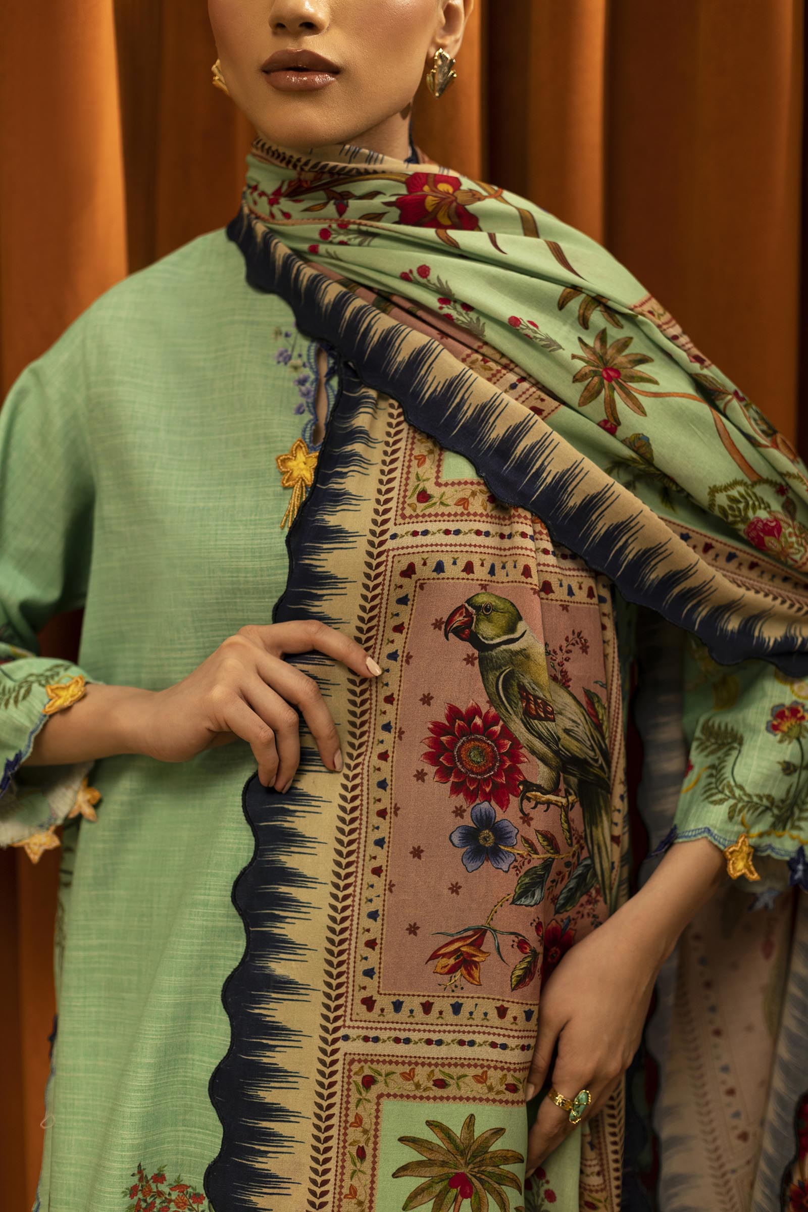 M253-04B-3CY | Sana Safinaz Muzlin Winter Collection 2025