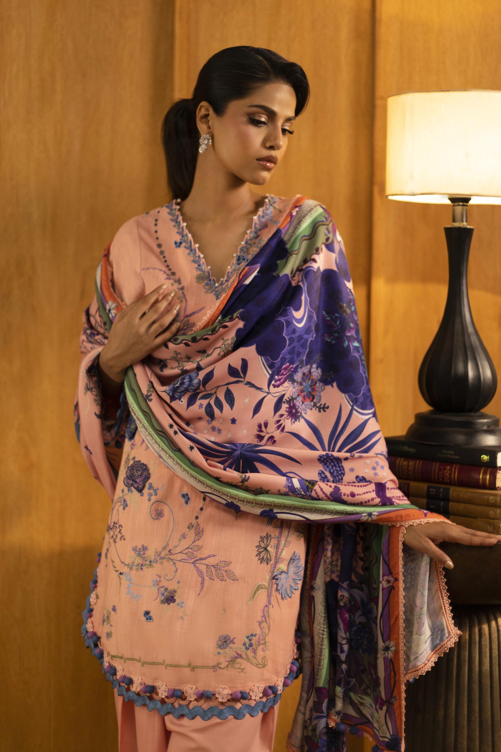 M253-06B-3CP | Sana Safinaz Muzlin Winter Collection 2025