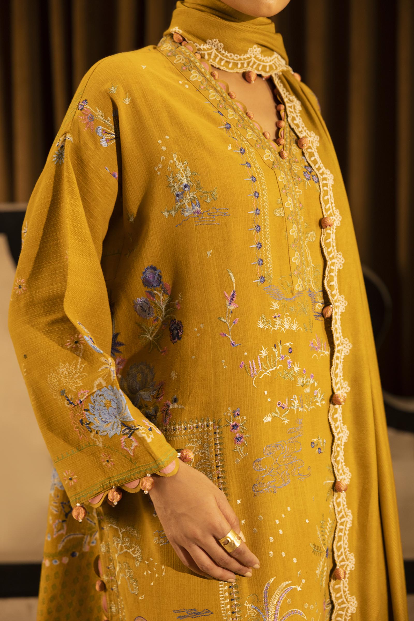 M253-07B-3CP | Sana Safinaz Muzlin Winter Collection 2025
