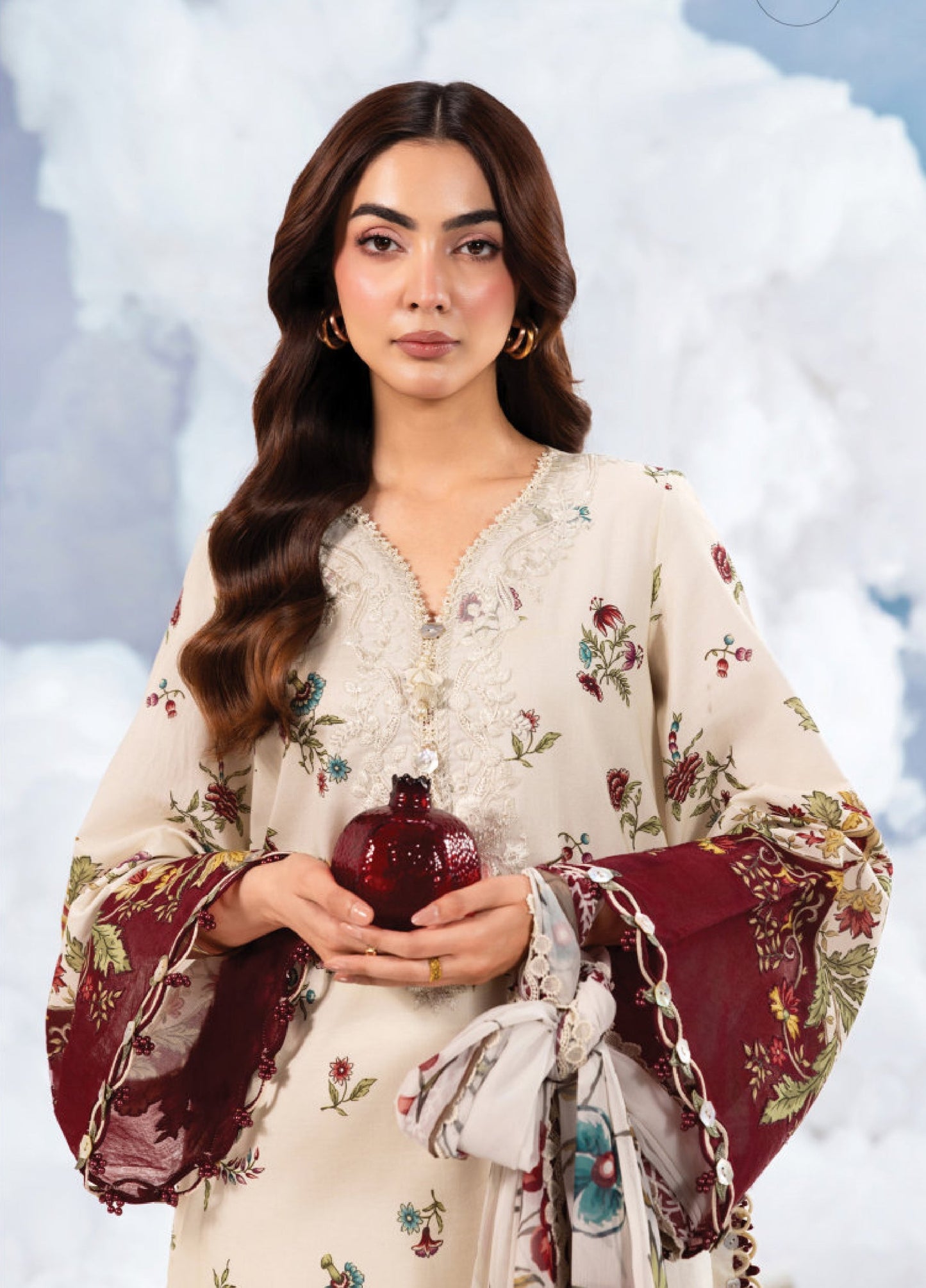 MB-CUSV14-01A | Maria B M.Basic | Dreamscape Lawn Eid Collection 2026